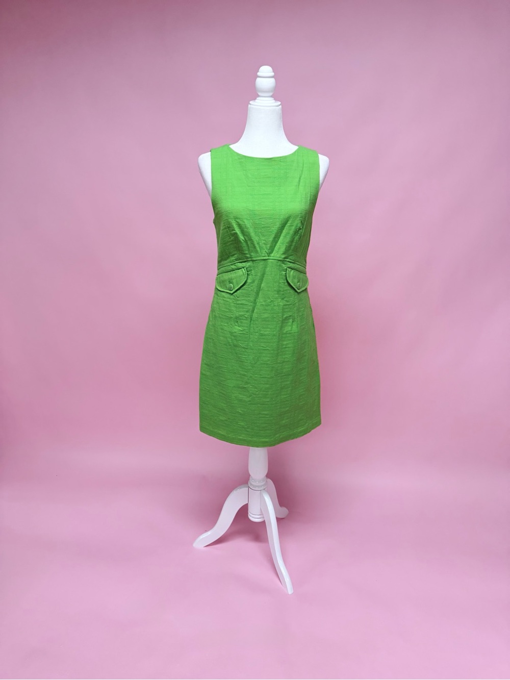 Trina Turk Sleeveless Green Shift Dress